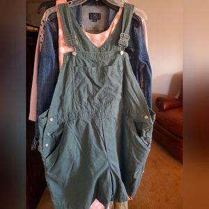 Ty Wear Vintage Teal Green Overalls